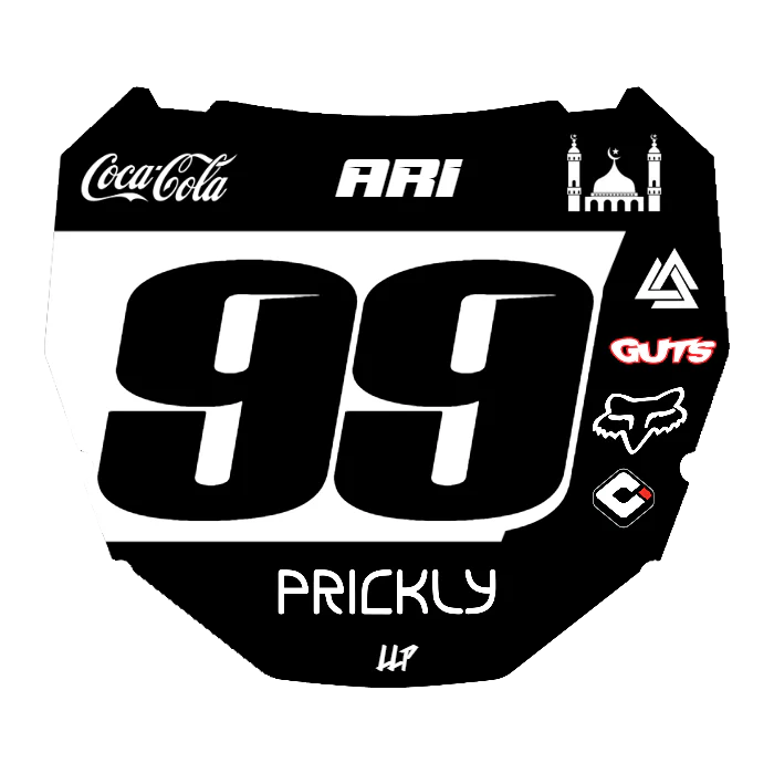 CUSTOM ODI NUMBER PLATE DECAL