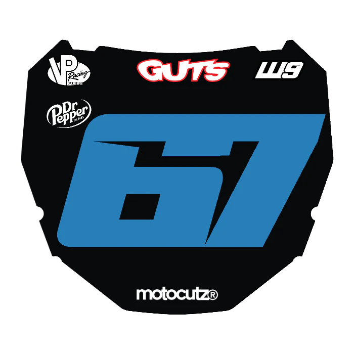 CUSTOM ODI NUMBER PLATE DECAL