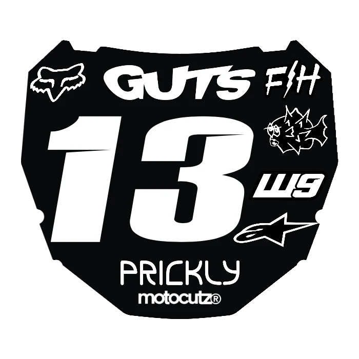 CUSTOM ODI NUMBER PLATE DECAL
