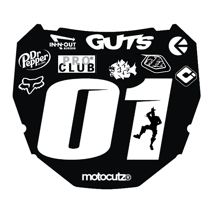 CUSTOM ODI NUMBER PLATE DECAL