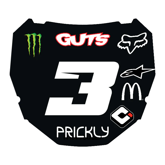 CUSTOM ODI NUMBER PLATE DECAL