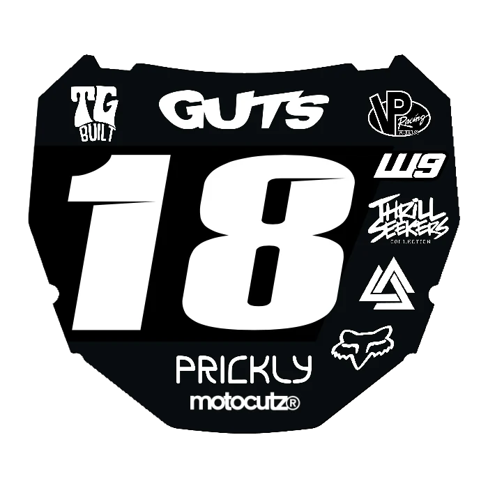 CUSTOM ODI NUMBER PLATE DECAL