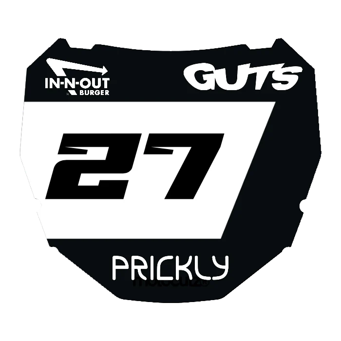 CUSTOM ODI NUMBER PLATE DECAL