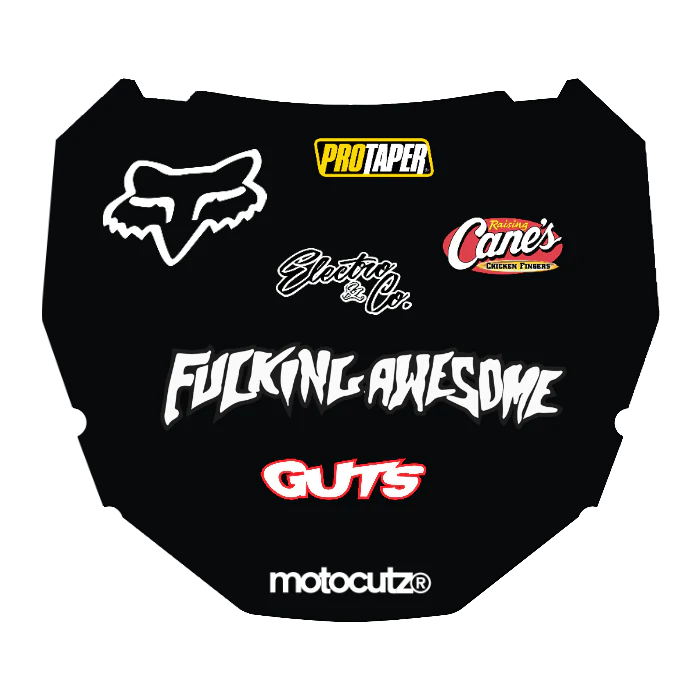 CUSTOM ODI NUMBER PLATE DECAL