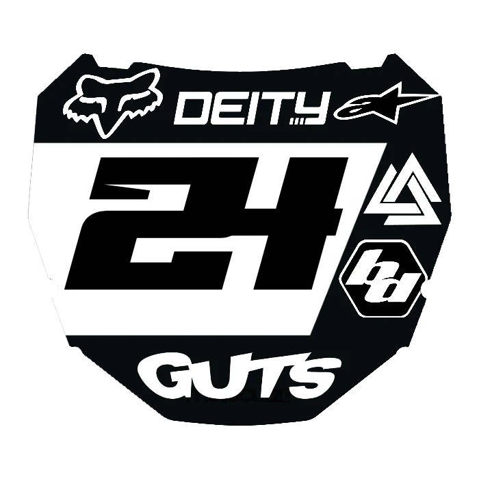 CUSTOM ODI NUMBER PLATE DECAL