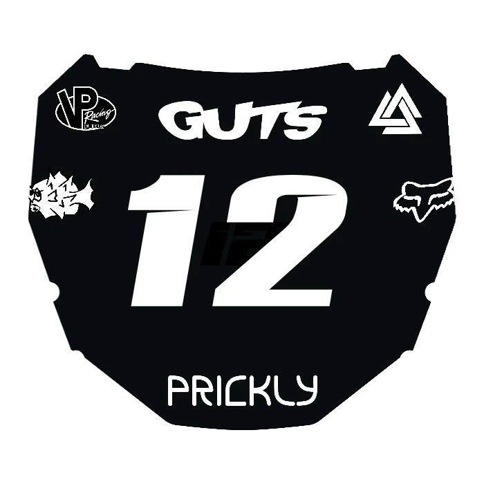 CUSTOM ODI NUMBER PLATE DECAL