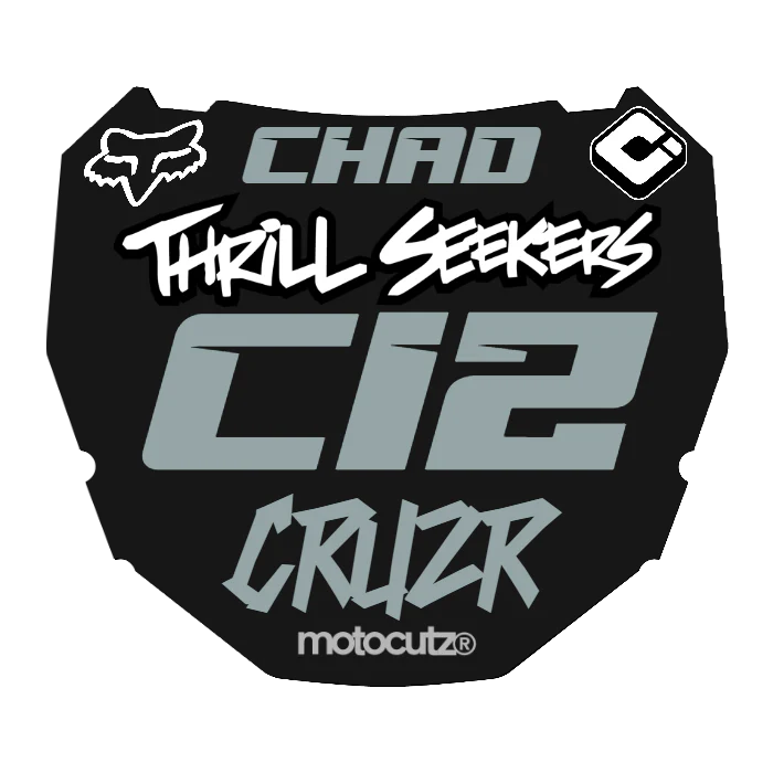 CUSTOM ODI NUMBER PLATE DECAL