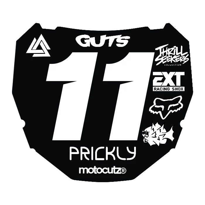 CUSTOM ODI NUMBER PLATE DECAL