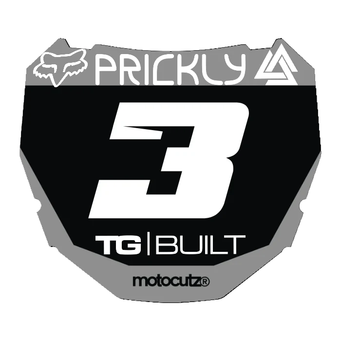CUSTOM ODI NUMBER PLATE DECAL