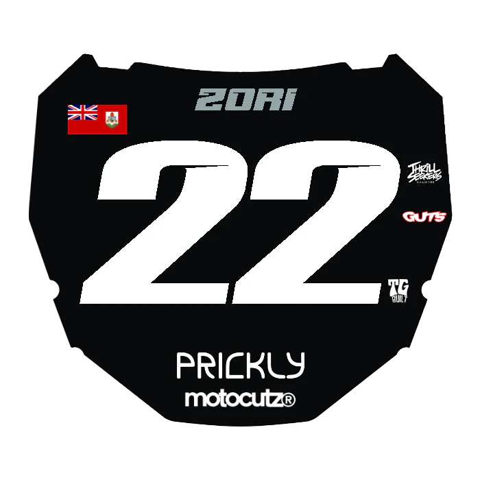 CUSTOM ODI NUMBER PLATE DECAL