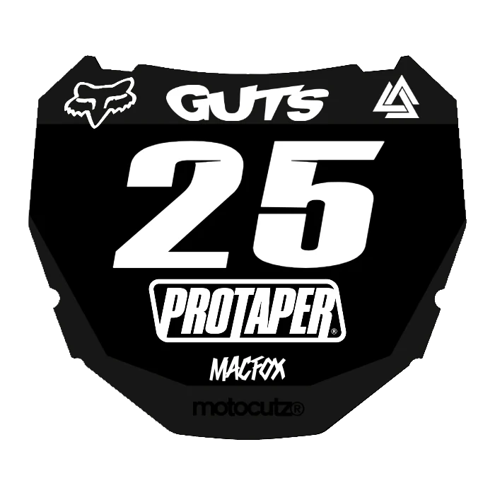 CUSTOM ODI NUMBER PLATE DECAL