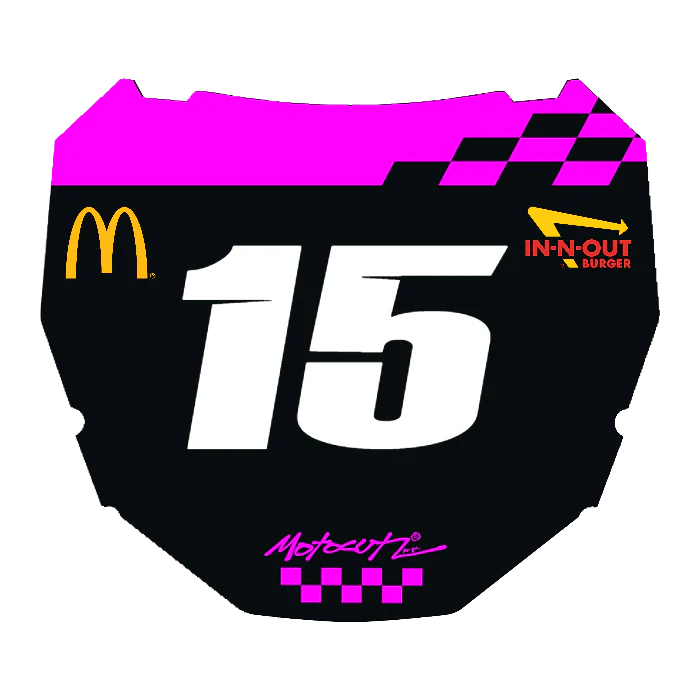 CUSTOM ODI NUMBER PLATE DECAL