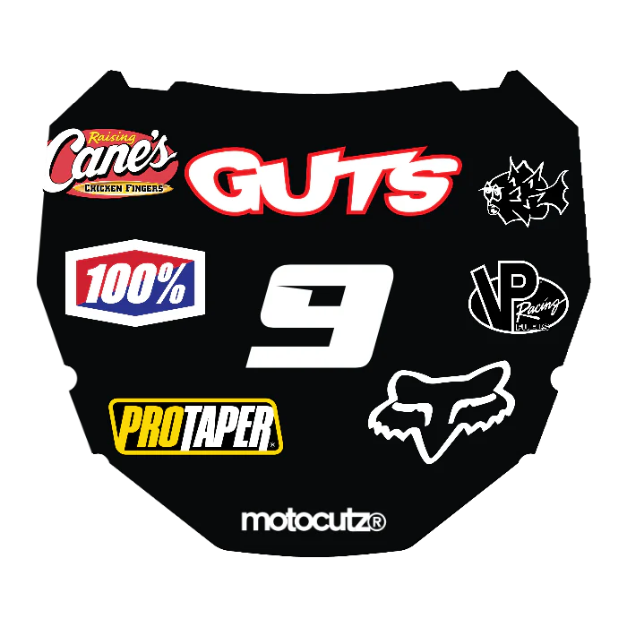 CUSTOM ODI NUMBER PLATE DECAL