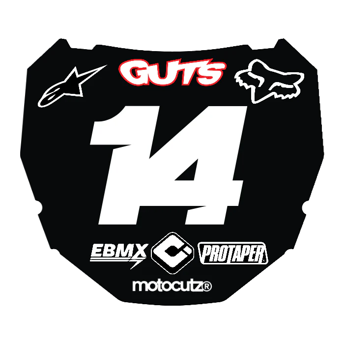 CUSTOM ODI NUMBER PLATE DECAL