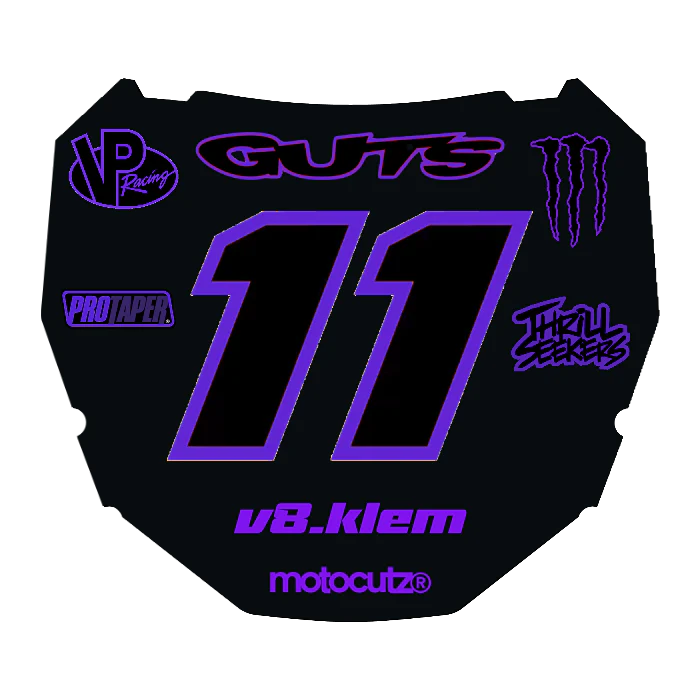 CUSTOM ODI NUMBER PLATE DECAL