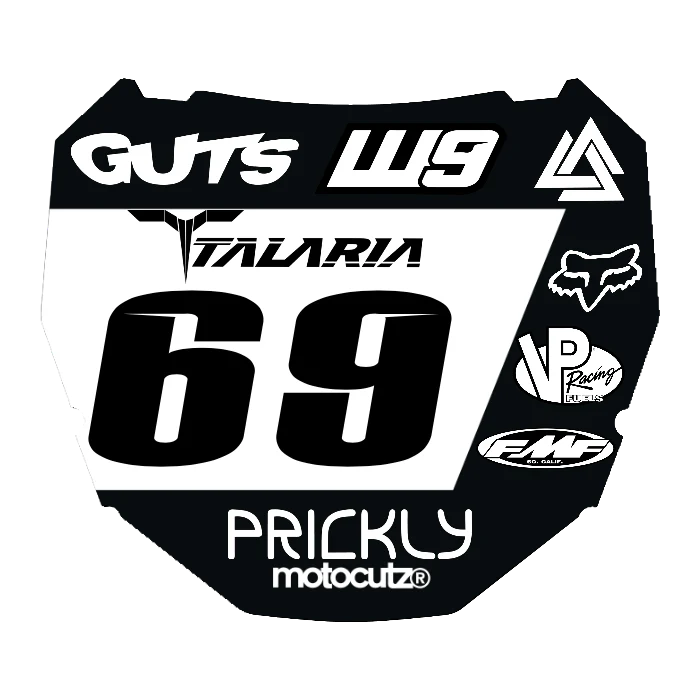 CUSTOM ODI NUMBER PLATE DECAL