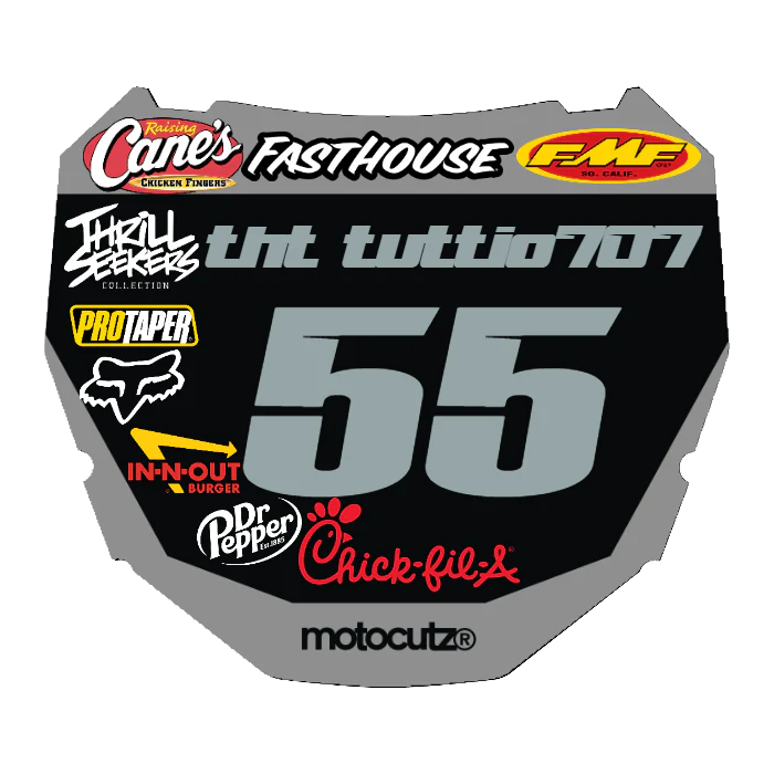CUSTOM ODI NUMBER PLATE DECAL