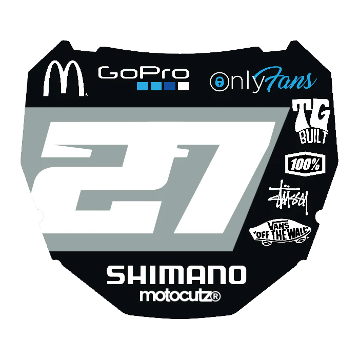 CUSTOM ODI NUMBER PLATE DECAL