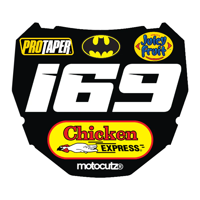 CUSTOM ODI NUMBER PLATE DECAL