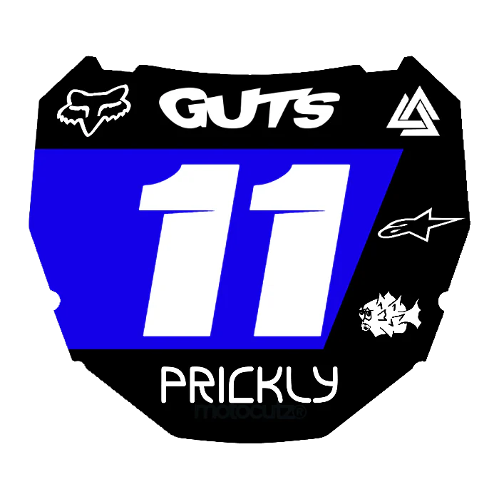 CUSTOM ODI NUMBER PLATE DECAL