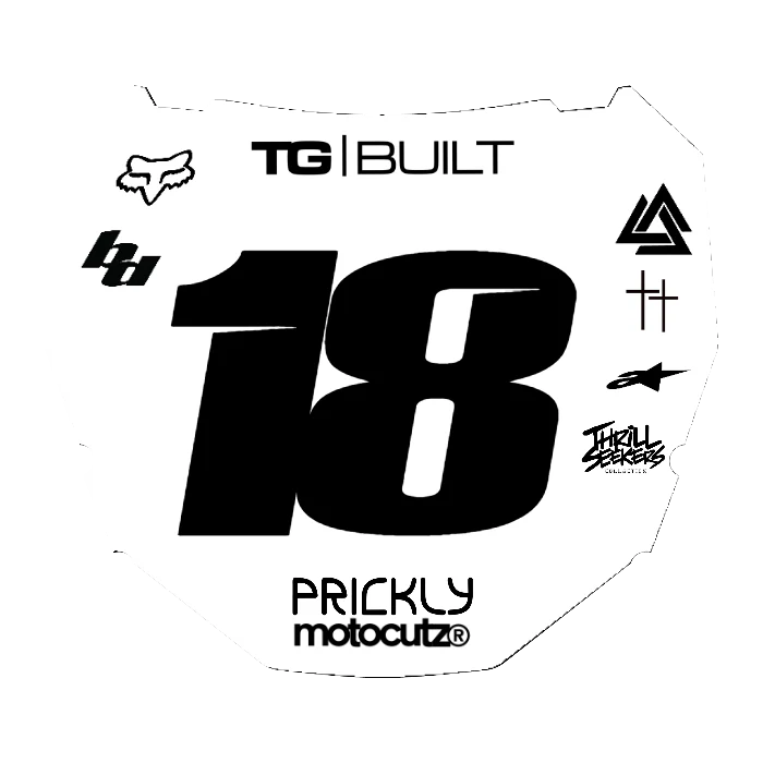 CUSTOM ODI NUMBER PLATE DECAL