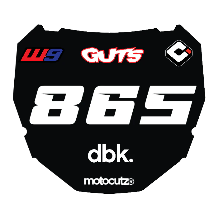 CUSTOM ODI NUMBER PLATE DECAL