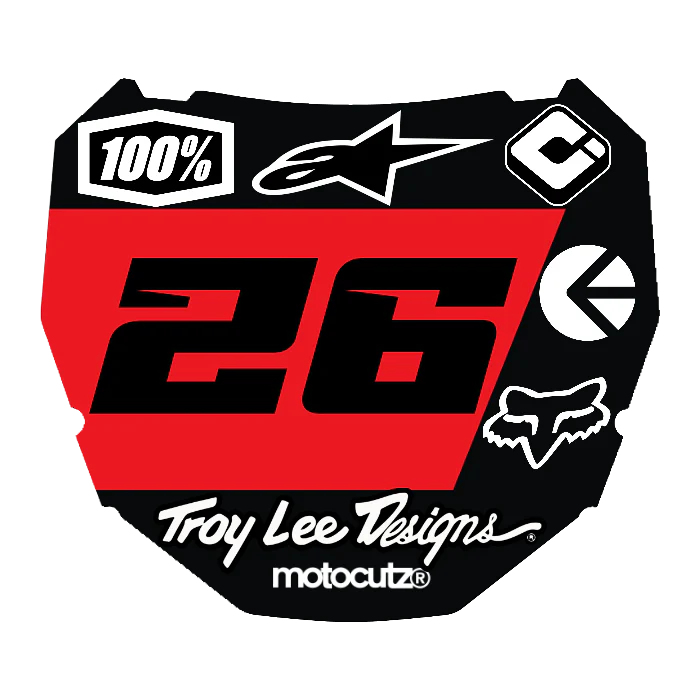 CUSTOM ODI NUMBER PLATE DECAL