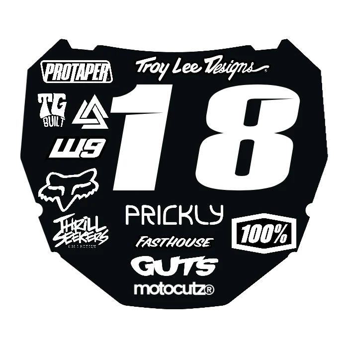 CUSTOM ODI NUMBER PLATE DECAL