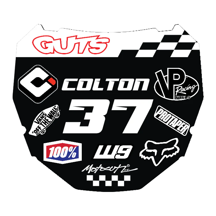 CUSTOM ODI NUMBER PLATE DECAL