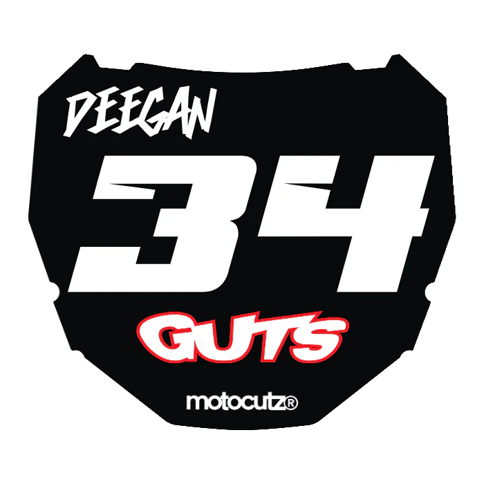 CUSTOM ODI NUMBER PLATE DECAL