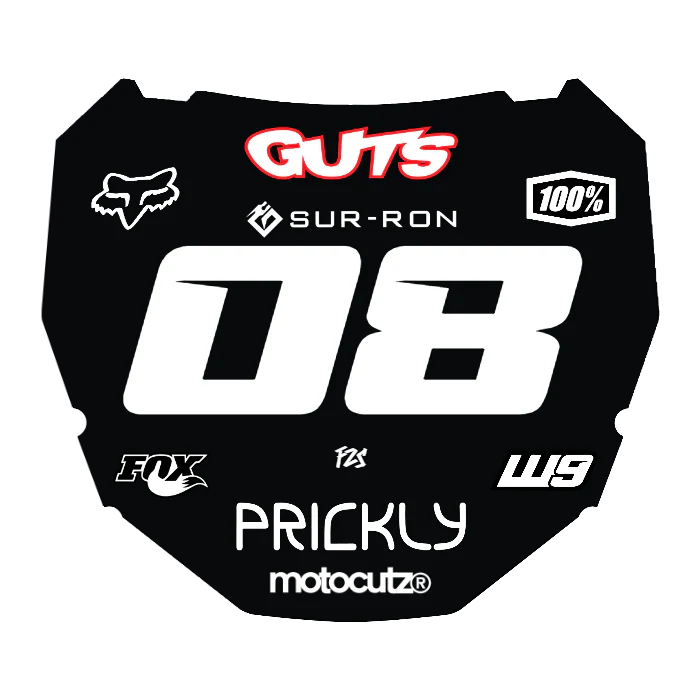 CUSTOM ODI NUMBER PLATE DECAL