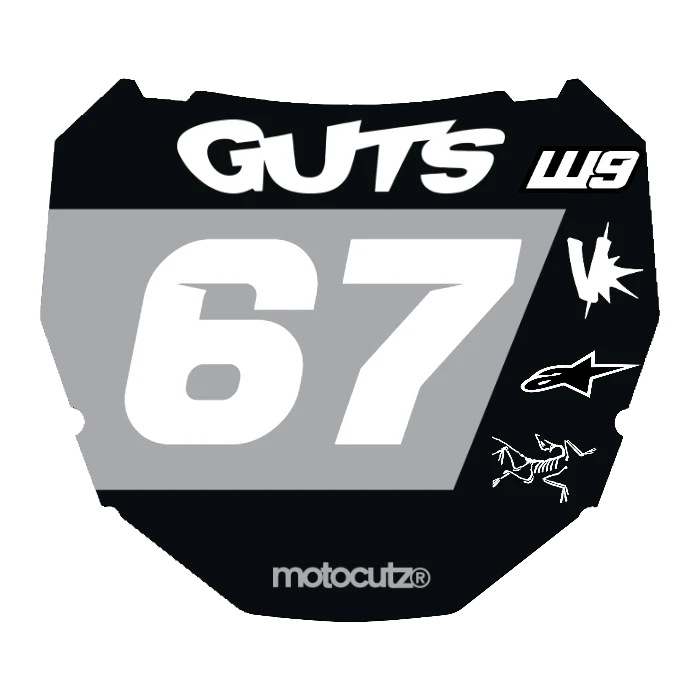 CUSTOM ODI NUMBER PLATE DECAL