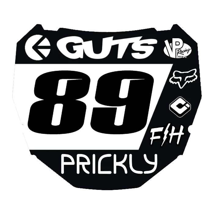 CUSTOM ODI NUMBER PLATE DECAL