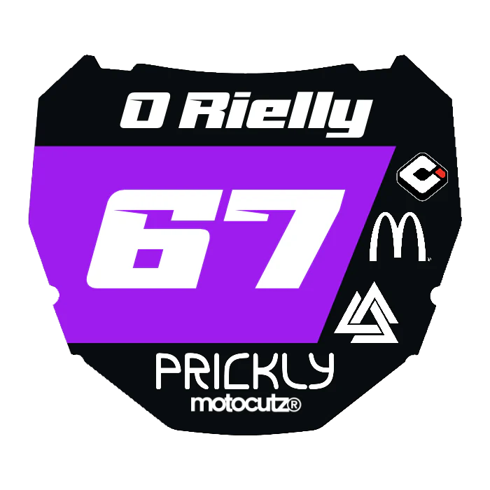 CUSTOM ODI NUMBER PLATE DECAL