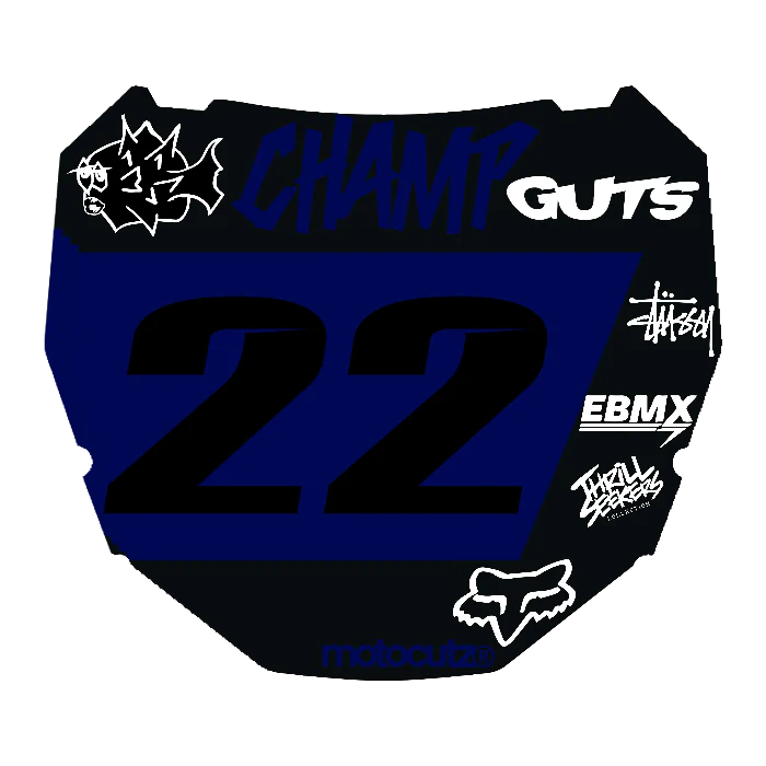 CUSTOM ODI NUMBER PLATE DECAL