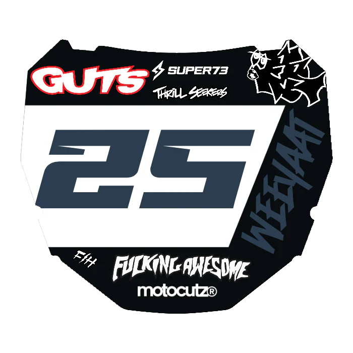CUSTOM ODI NUMBER PLATE DECAL