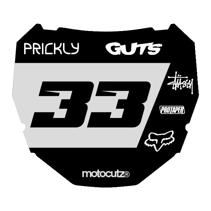 CUSTOM ODI NUMBER PLATE DECAL