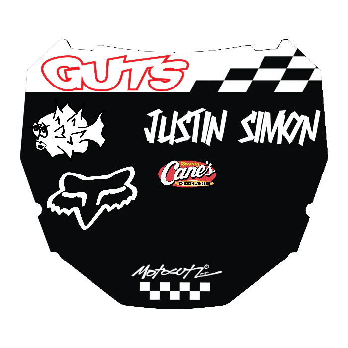 CUSTOM ODI NUMBER PLATE DECAL