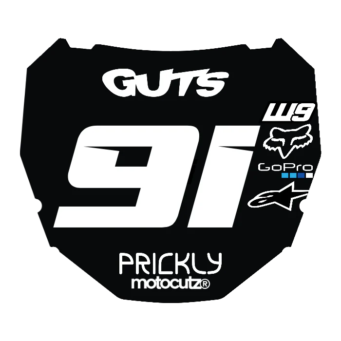 CUSTOM ODI NUMBER PLATE DECAL