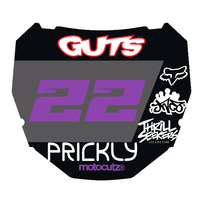 CUSTOM ODI NUMBER PLATE DECAL
