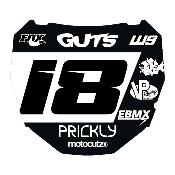 CUSTOM ODI NUMBER PLATE DECAL
