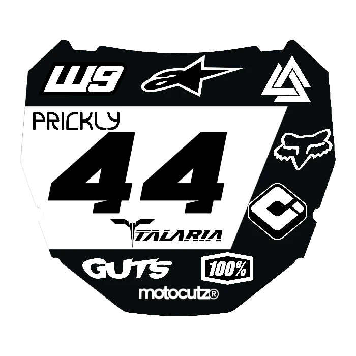 CUSTOM ODI NUMBER PLATE DECAL