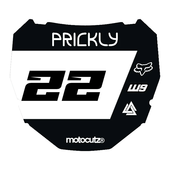 CUSTOM ODI NUMBER PLATE DECAL
