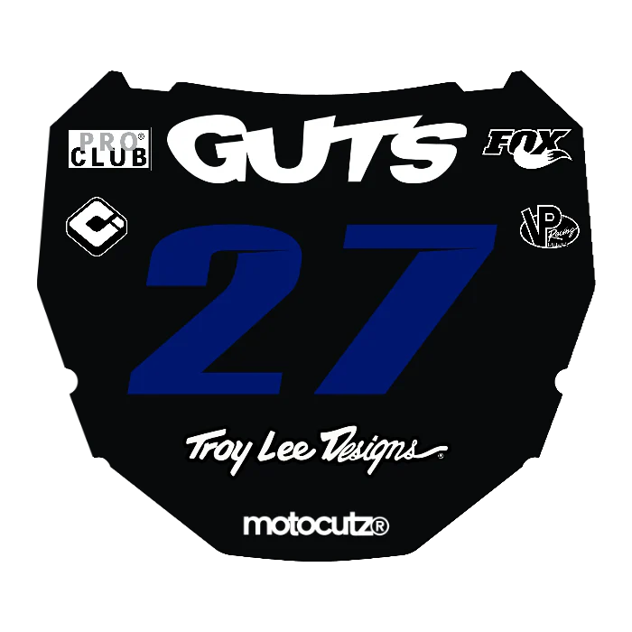 CUSTOM ODI NUMBER PLATE DECAL