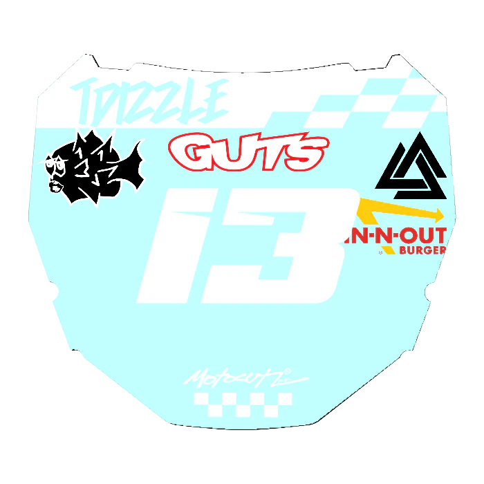CUSTOM ODI NUMBER PLATE DECAL