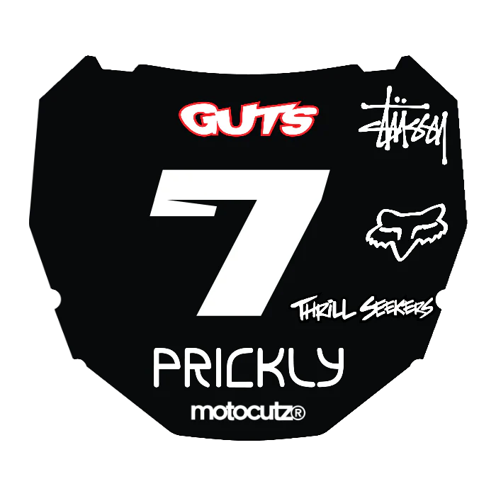 CUSTOM ODI NUMBER PLATE DECAL