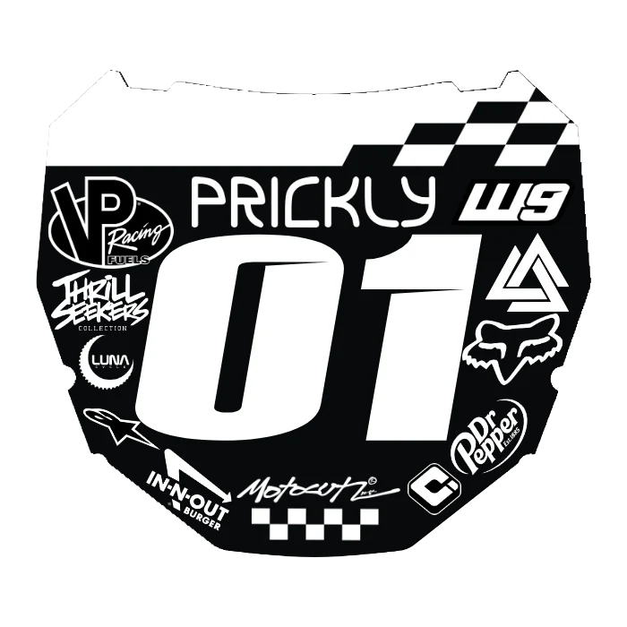 CUSTOM ODI NUMBER PLATE DECAL