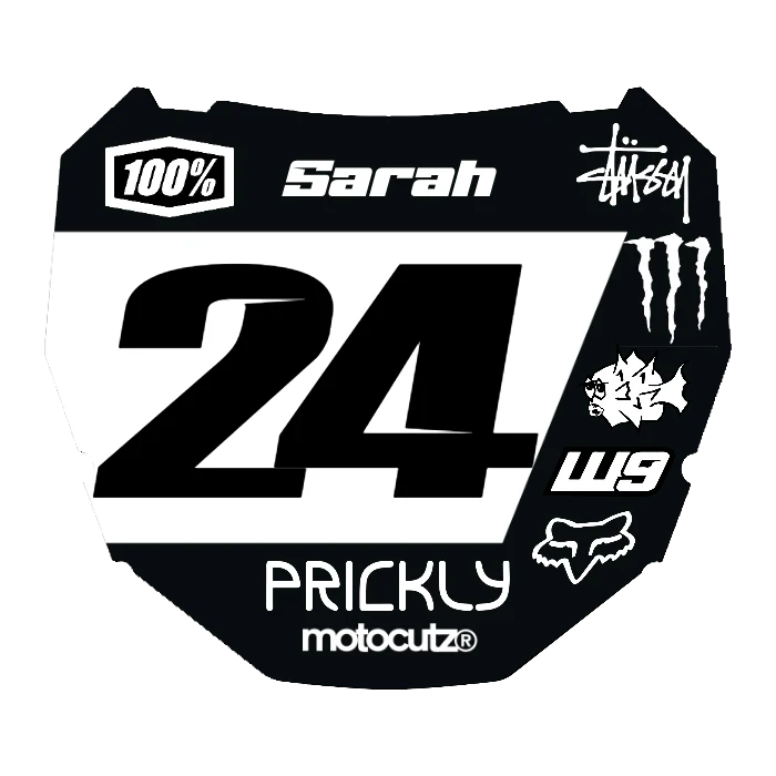 CUSTOM ODI NUMBER PLATE DECAL