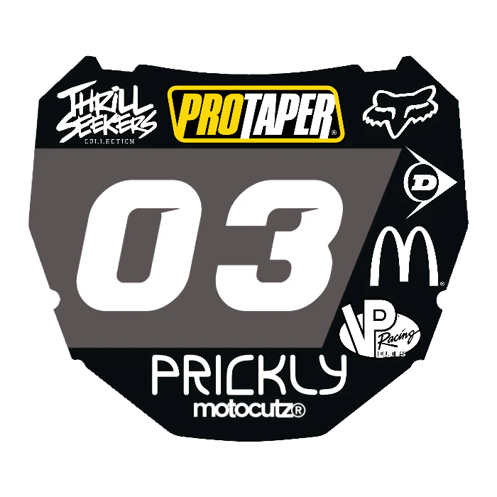 CUSTOM ODI NUMBER PLATE DECAL