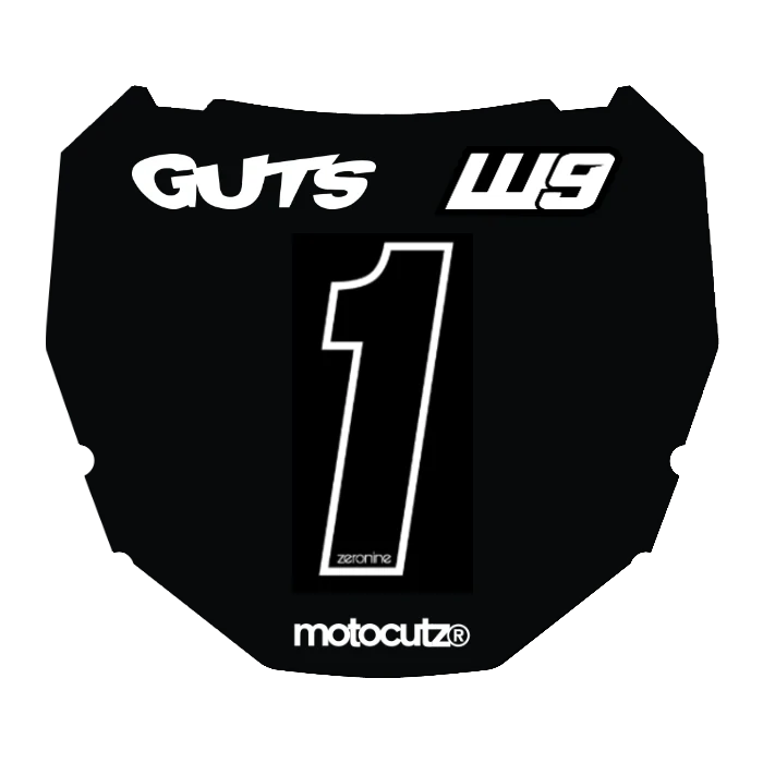 CUSTOM ODI NUMBER PLATE DECAL